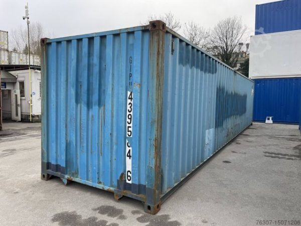 15071206-07 40Ft X 8Ft Used Shipping Container High Cube
