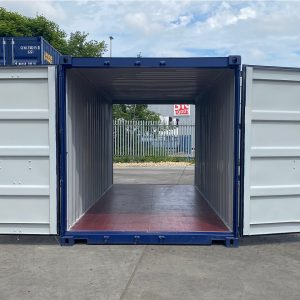 20ft-tunnel-blue-1 (1) 20Ft X 8Ft Tunnel Container (Double End Door) One Trip