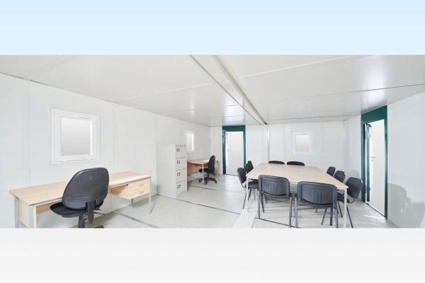6.5M X 4.6M Side Linked Flat Pack Container Office