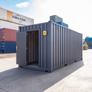 IMG_2815 Enhanced 20ft Standard Shipping Container – Grey Finish
