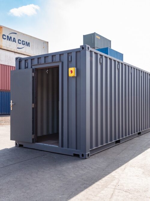 Enhanced 20ft Standard Shipping Container – Grey Finish