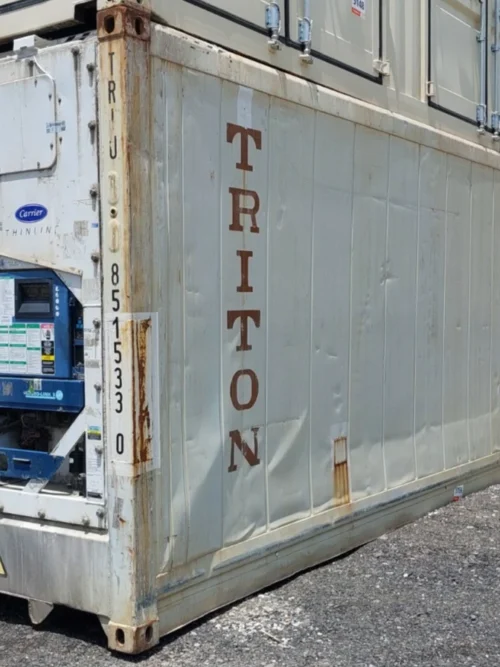 Working 40ft Refrigerated High Cube Reefer Container 2010 Carrier Thinline Used